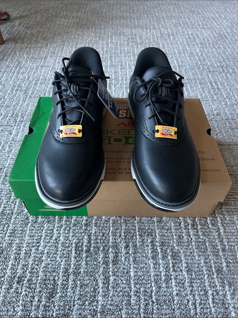 Skechers Slip-ins Waterproof: GO GOLF Prestige Black 9.5 - Picture 2 of 7
